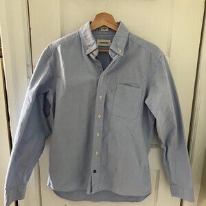 Taylor Stitch Mens Medium Shirt Light Blue Button Down Cotton Oxford